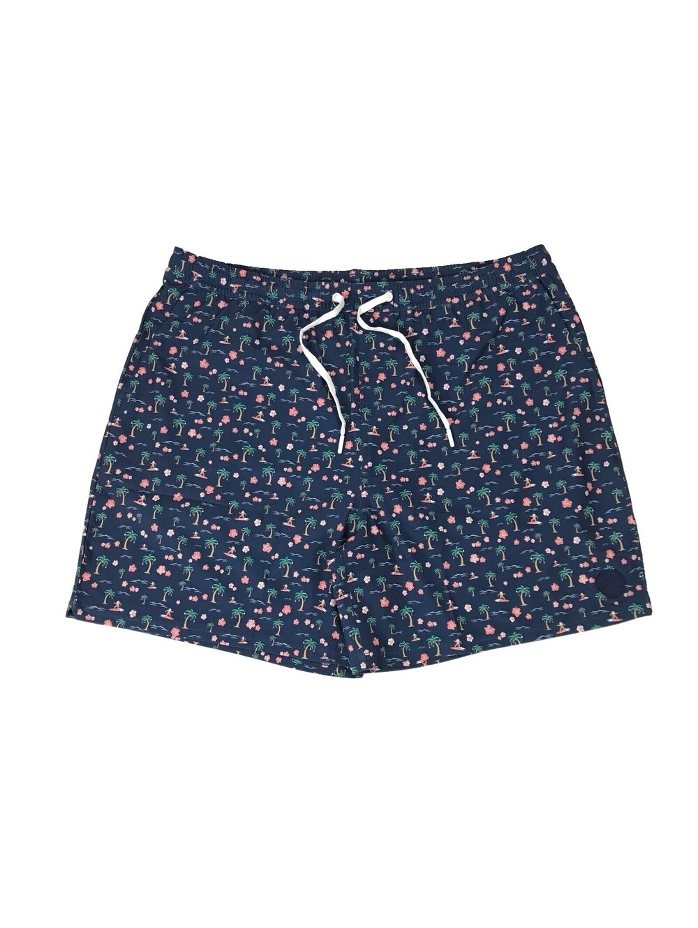 Rhoback Medley Swim Trunks Shorts 3XL XXXL Blue 6” Inseam Lined Floral Surf NEW!